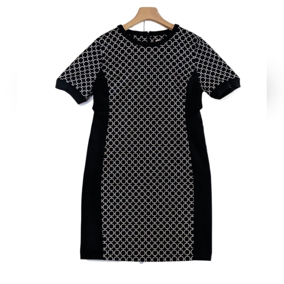 Michael Kors Geometric Print Sheath Dress – Size L - Picture 4 of 8